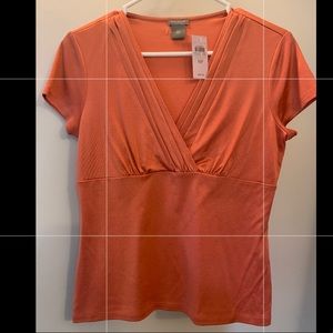 Ann Taylor NWT peach professional blouse